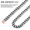 16.5 Feet Stainless Steel Cuban Chains Roll, 9mm Width Chunky