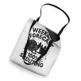 Weekend Forecast Camping Scouting Scouts Scout Tote Bag