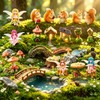 28Pcs Fairy Garden Accessories outdoor, Miniature fairies for fairy garden