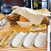 Cinf Ceramic Corn Cob Holders 8.8" Corn Dishes Set of