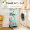 Pipishell Slim Storage Cart with Wheels, 4 Tier Bathroom Storage