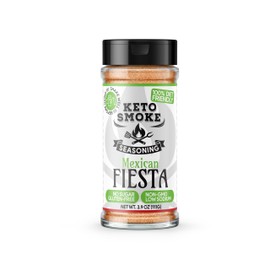 Keto Smoke Mexican Fiesta – All Purpose Zesty Seasoning, 3.9 oz Bottle | Diet Friendly, Sugar-Free, Gluten-Free, Low Sodium, Non-GMO