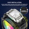 ALSEYE M120D Plus CPU Cooler with Temperature Display, Dual ARGB