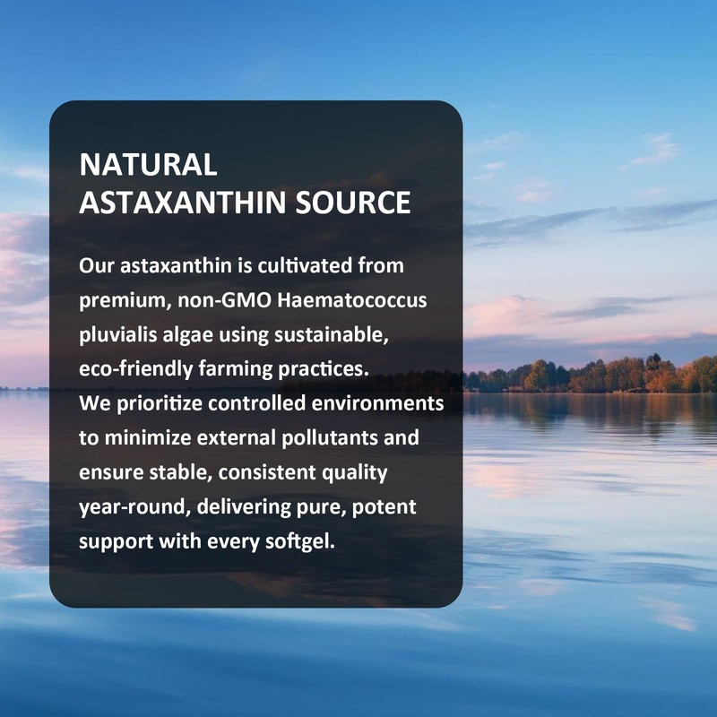 PhytoVital Astaxanthin 12mg with MCT Oil, 60 Softgels (2-Month Supply)