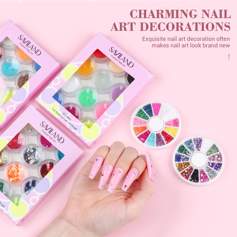 SAVILAND Acrylic Nail Kit with Drill: Professional Nails Kit Acrylic