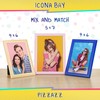 Icona Bay 5x7 Picture Frame, Pastel Pink Colored Solid Wood