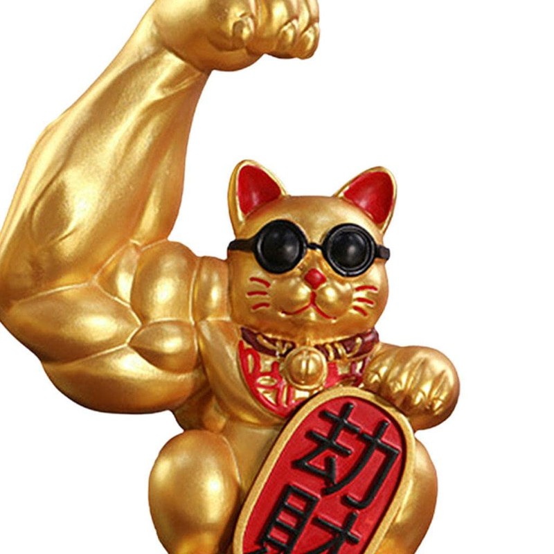 Strong Figurine Big Waving paw of cat Up Welcoming Cat
