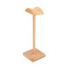 Wooden Headphone Holder Beech Headset Stand Desktop Display Shelf for
