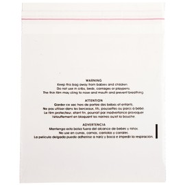 Uline 6X6 inch Fulfillment Bundle Bags Clear Poly Mailers Plastic Sacks Bundle Bags 6 x 6 1.5 Mil Suffocation Warning Bags (100 Pack)