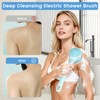 Electric Back Scrubber for Shower - Waterproof Rechargeable Exfoliating Brush