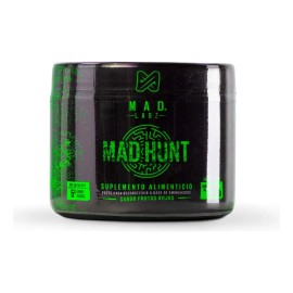 Pre Entreno Oxido Nítrico Mad Hunt Mad Labz 210g Sabor Frutos Rojos, 30 servicios con 12 aminoácidos y ácido D-aspártico