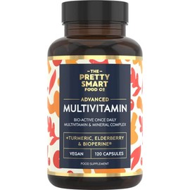 Powerful Multivitamins and Minerals - Multivitamin Tablets for Men & Women - Highly Bioavailable Vitamins & Minerals - 38 Ingredients & Herbal Extracts - 120 Easy to Swallow Capsules - Made in The UK