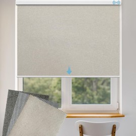VIDEMA Motorized Roller Shade Fabric Samples（Fabric Grey, Fabric Beige, Fabric Brown）