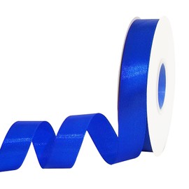 7/8 in Royal Blue Satin Ribbon 50Yards, Polyester Ribbon for Wedding,Hair String for Craft, Flower Bouquets,Gift Wrapping,Christmas Decor