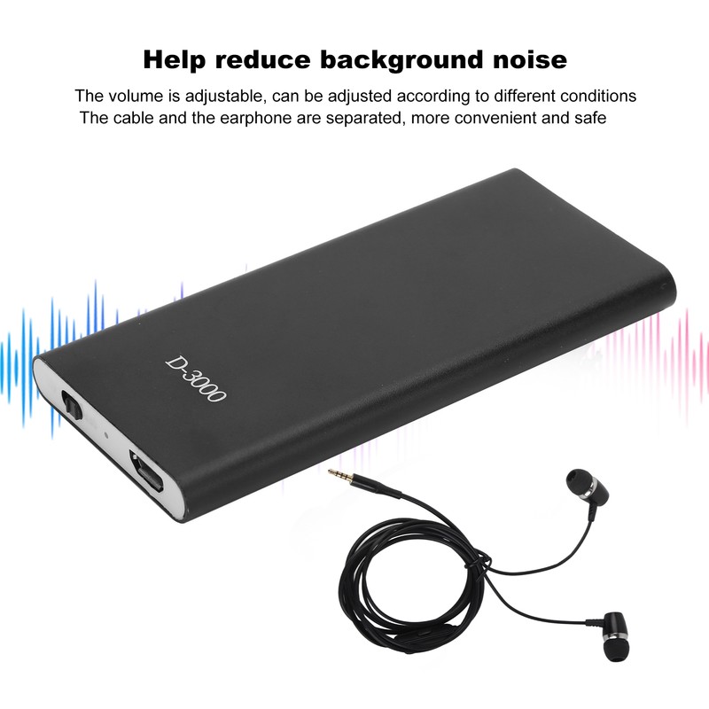 D‑3000 Dual Ear Hearing Aid Adjustable Sound Amplifier Voice Enhancer