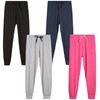 Sweet Hearts Girls' Sweatpants - 4 Pack Super Soft Athletic