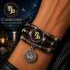 Starry Sky Zodiac Luminous Leather Bracelet for Men & Women
