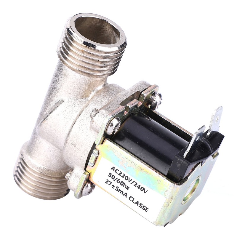 AC220/240V G1/2 NC Brass Electric Solenoid Valve Normally Closed Water
