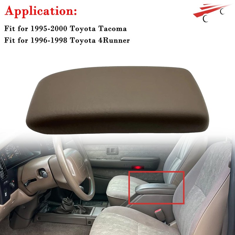 OKAY MOTOR Center Console Lid & Latch Brown for 1995-2000