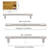 Amerdeco 10 Pack Brushed Satin Nickel Knurled Cabinet Pulls 160mm