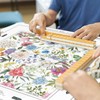 Moukeren Mahjong Tablecloth Chinoiserie Mahjong Mats Floral Card Table Cloth