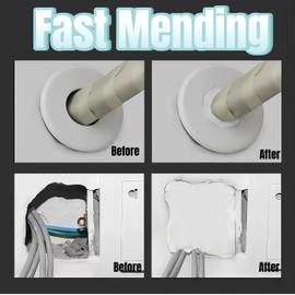 Plumbers Putty for Sink Drain, 2025 Upgrade Sealant Clay, Waterproof Wall Putty Hole Repair, Quick Putty for Wall Holes, ​Versatile Duct Seal Putty (12)