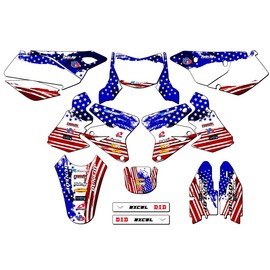 2005-2025 DRZ 400 Merica USA Senge Graphics Complete Kit Compatible with Suzuki