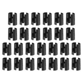 HARFINGTON 26 Pairs Wire Shelf Clips 1/2"(13mm) ABS Plastic Shelf Lock Clips for Wire Shelving Shelf Lock Clips Replacements Accessories Parts Post Shelving