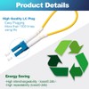 GwliUni 4 PCS Single Mode Loopback Plug Tester LC-UPC Fiber