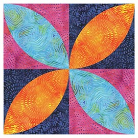 AccuQuilt Orange Peel Go! Fabric Cutting Dies, 4.5-Inch by 4.5-Inch