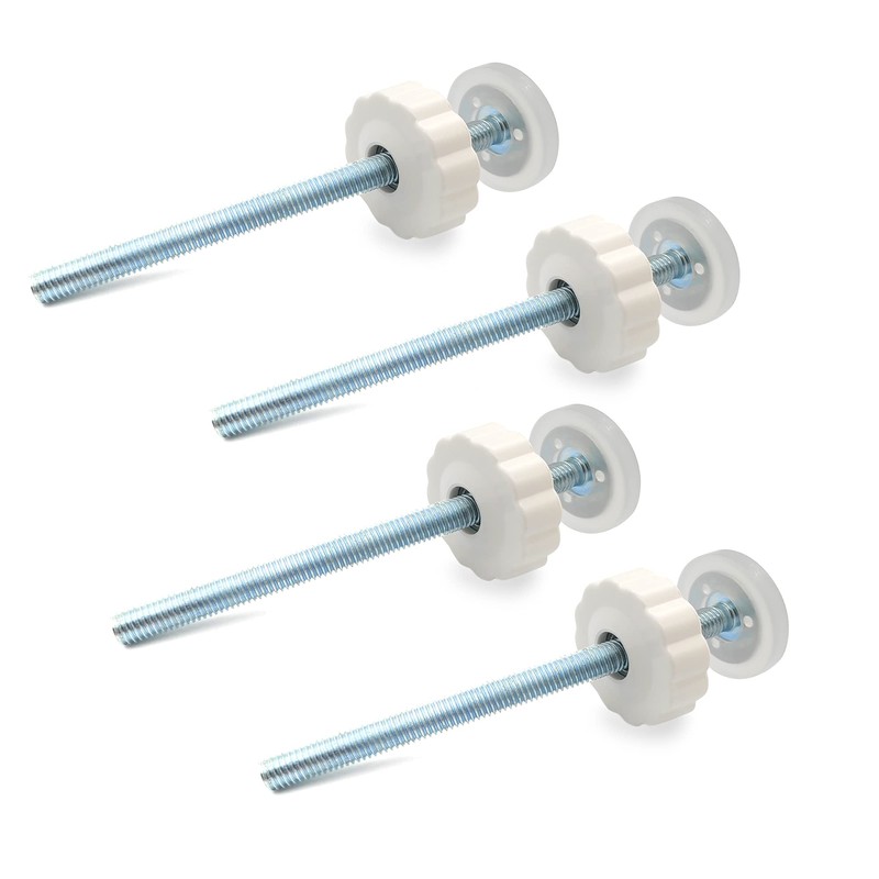 4 Pack Pressure Gates Threaded Spindle Rods M8 (8 mm),
