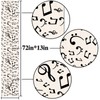 Nepnuser Linen Musical Notes Table Runner Music Event Birthday Party