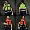 TopTie Hi-Vis Construction Work Surveyor Vest, Multi Pockets Safety Vest-Orange-L