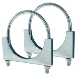 Zorveiio 4" U Heavy Duty U-Bolt Clamp, Stainless Steel, 2-Pack