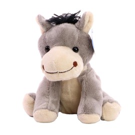 Minifeet Zoo Animal Donkey Alex Cuddly Toy Plush Toy Cuddly Soft Toy Gift for Baby Children Friends Start School Height 18 cm