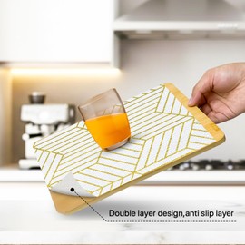 Shelf & Drawer Liner for Kitchen Cabinets Non-Adhesive Gold 12in x 20FT