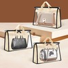 Erinnmy 6 Pack Dust Bags for Handbags,Clear Handbag Storage Organizer,Purse