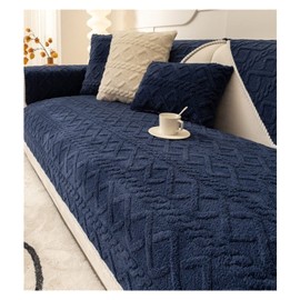 Velvet Quilted Couch Sofa Cover, Soft Sectional Couch Covers, Non-Slip Sofa Slipcover for Dogs Cats Pet Love Seat Recliner Leather L Shaped, Armrest Backrest Cover (Color : #24, Size : 70x180cm/1PC