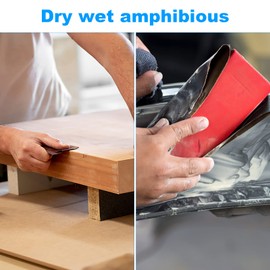 1200 to 5000 Assorted Grit Sandpaper, 23 x 9 cm Fine Sandpaper,30 Pieces Wet and Dry Assorted Sanding Sheets for Automotive Sanding Wood Furniture Finishing