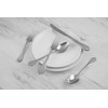 Cambridge Silversmiths Heather Sand 20-Piece Flatware Silverware Set, Stainless Steel,