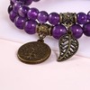 Bivei Natural Amethyst Crystal Healing Semi-Precious Stone Beads Life Tree