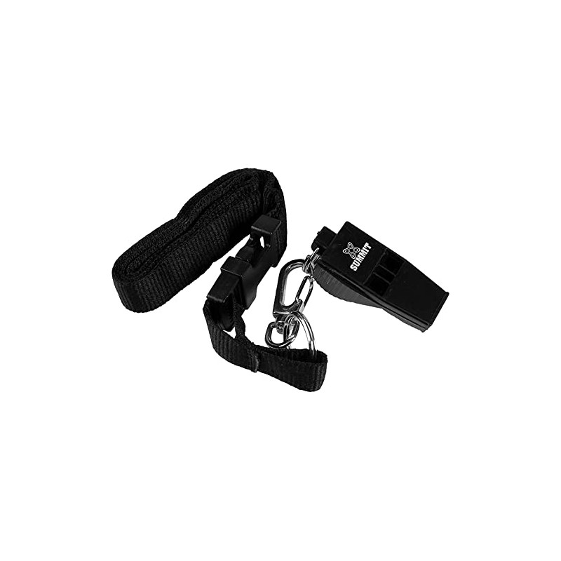 Summit Pealess Referees Whistles with Lanyard