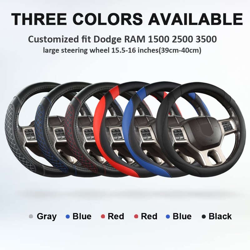 West Llama Customized Auto Car Steering Wheel Cover for Dodge