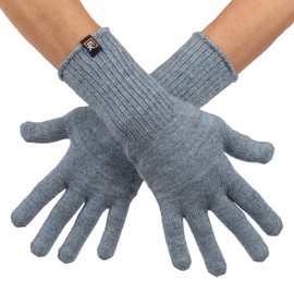 Evolution Knitwear Alpaca Knit Gloves - Made in the USA - Super Soft Baby Alpaca - Made in the USA - Small - Blue Grey