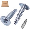 SKIR'CO (200 Pieces) Galvanised Self Drilling Screws 4.2 x 19mm