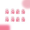24Pcs Light Pink Press on Nails Short Square Fake Nails