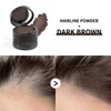 gowwim Hairline Powder(Dark Brown) Hair Root Dye, Instantly Hair Color