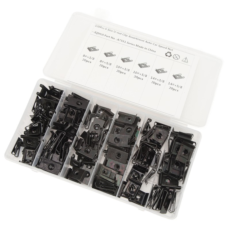 U Nut Clip Kit Stable Fixing High Strength 6 Size