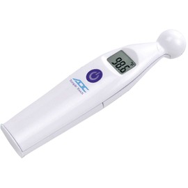ADC Temple Touch Digital Fever Thermometer, Non Invasive and Quick Read, Suitable for Babies, Newborns, Kids, and Adults, Adtemp 427, White
