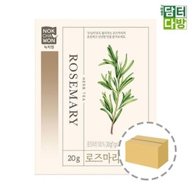 Nokchawon 녹차원 로즈마리 허브차 20티백 1BOX (12개입) Green Tea World Rosemary Herbal Tea 20 Tea Bags 1 BOX (12 Packs)
